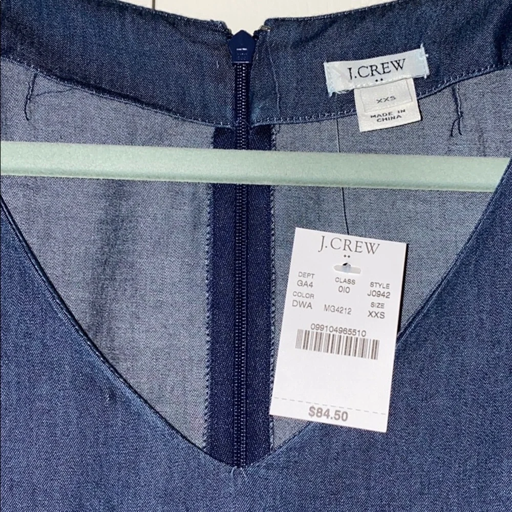 J Crew casual dress size XXS 100% cotton NWT